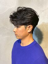 ニアウ 高崎店(Niau)&nbsp;MEN’S HAIR/フェザーパーマ/刈り上げセンターパート/群馬高崎
