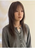 riko｜グレージュ×ハッシュカット