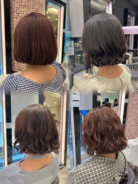 アピッシュ ギンザ(apish ginza) ボブパーマコテ巻き風パーマ前髪パーマプードルパーマレイヤー