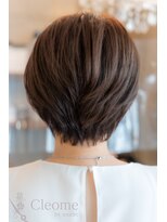 クレオメ 田町店(Cleome) レイヤーカット似合わせカットミディアムダークアッシュ艶髪暗髪