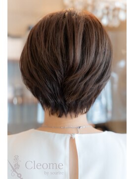 クレオメ 田町店(Cleome) レイヤーカット似合わせカットミディアムダークアッシュ艶髪暗髪
