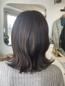 アミュレ ヘア サロン(Amule hair salon) ダークアッシュブラウン大人可愛いくびれ巻き梅ヶ丘美容室