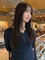ケイトテイラー(KATETAYLOR)&nbsp;ロングレイヤー透明感ベージュ縮毛矯正