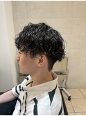 波巻きパーマ