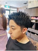 ツーブロックアップバング