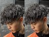 メンズカット+波巻きスパイラルパーマ￥11000