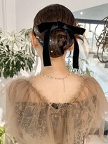 ニコ(Nico)&nbsp;【Nico】佐藤有華／カチモリ／シニヨン／お呼ばれヘア／結婚式