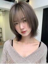 ロッソ 大橋店(Rosso) アッシュベージュのくびれボブ【大橋】