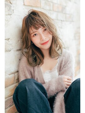 カノープス ヘアアンドメイクアップ(Canopus hair&make up) 谷口☆ ミディアム×とろみウェ-ブ×かわいい[ことりベージュ]