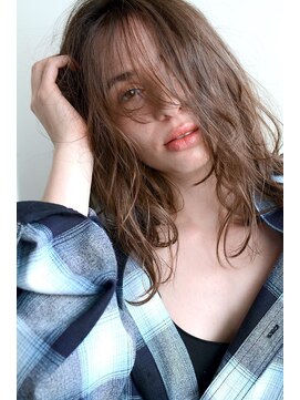 ミラバイグリーン(Mira by green) ヴェールウェーブ×グレージュ【くせ毛風】無造作 01