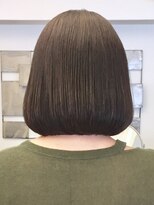 ミッテル(mittell)&nbsp;ボブ毛先パーマことりベージュ黒髪ウォーターフォール