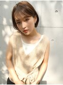 大人ショートボブヘア