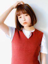 ネイヴィル オモテサンドウ(navile omotesando)&nbsp;☆アッシュブラウンワンカールボブ☆navile表参道