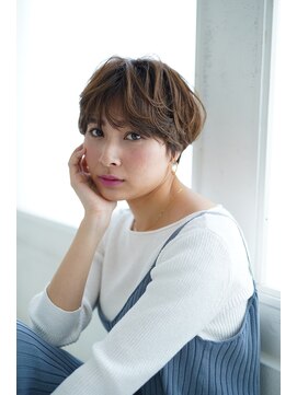 モハナ(m.ohana) 【泉大津/モハナ】分け目なしふわっとショートマッシュスタイル