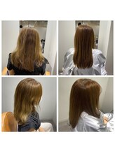 【酸性縮毛矯正】ブリーチなどによるハイダメージ毛も憧れのストレートヘアに！