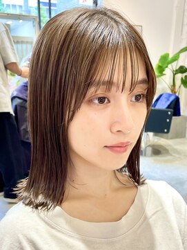 レトン 銀座(leton) 切りっぱなし/外ハネボブ/大人かわいい/結べるボブ[銀座