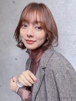オーブ ヘアー フォール 山形東原町店(AUBE HAIR fall) 20代・30代_結べるボブ/抜け感ブラウン