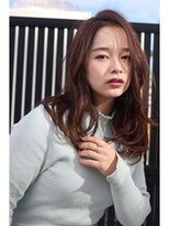 モニカ 横須賀中央店(Monica)&nbsp;デザインカラー/シルキーベージュ/グレージュカラー/斜めバング