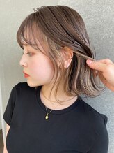 ロンドシェリ 仙台(Lond Cheri) イメチェン　外ハネボブ　ホワイトブロンド　髪質改善　韓国仙台