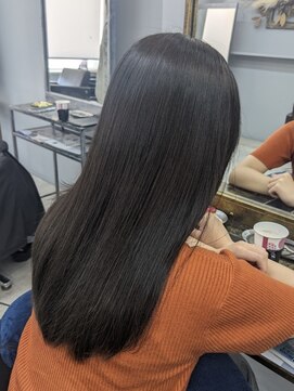 オズ 安積店(OZ) ダブルカラー外ハネボブインナーカラーハイライトケアブリーチ