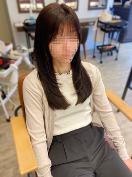 マーリャヘアー(mallia hair) レイヤースタイルレイヤーカットロングレイヤー小顔スタイル