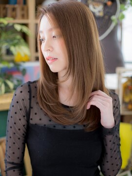 カバーヘア ブリス 戸田公園西口店(COVER HAIR bliss) 大人韓国風艶感ストレートロングレイヤーc6戸田公園20代30代40代