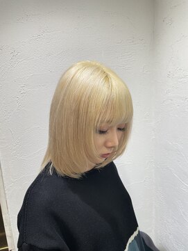 アジールヘア 池袋東口店(agir hair) 人気ぬしっぱなしブロンドカラー☆レイヤーカット　池袋