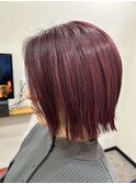 高発色カラー×ハイトーン #髪質改善トリートメント #ピンク