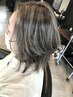 白髪ぼかしハイライト　カット無し　担当者　橋本
