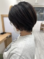 アドラーブル ココロ 新潟(adorable CoCoLo)&nbsp;40代50代60代ひし形ショート◎白髪ぼかしハイライト