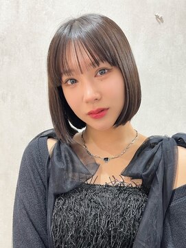 ロンドソレイユ 池袋(Lond soleil) オリーブグレー/ボブ/顔周り/小顔/レイヤー/髪質改善/縮毛矯正