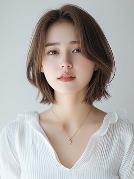 アンサ 小倉店(ANSA) 【小顔×透明感】韓国風ナチュラル外ハネボブ