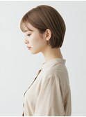 ショート/ショートボブ/耳掛けショート/くびれショート/前髪あり