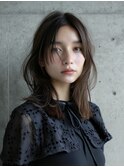 着物ヘア/大人ガーリー/ダークアッシュ/似合わせカット/表参道