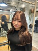ダブルカラーでナチュラルブラウン！