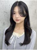 ◎小顔前髪顔まわりおくれ毛ワンホンレイヤーミディアム