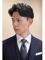 ヨシザワインク プレミアム 横浜 桜木町店(YOSHIZAWA Inc. PREMIUM) ナチュラルパーマビジネスマン爽やかスタイル