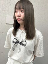ヌークバイラヴェスト 四日市(neuk by lovest) 韓国レイヤー 顔周りレイヤー straight hair