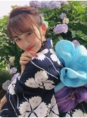 ♪浴衣でカジュアル可愛いゆるヘアアレンジ♪
