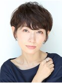 大人綺麗なショートのパーマスタイル