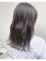 フロート 小阪店(float)&nbsp;アッシュグレー_マロンベージュ Aラインボブ かきあげ