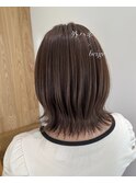 くびれボブ×ベージュ_市川