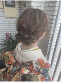 訪問着 お呼ばれ アップスタイル【アレンジ ヘアセット 立川】