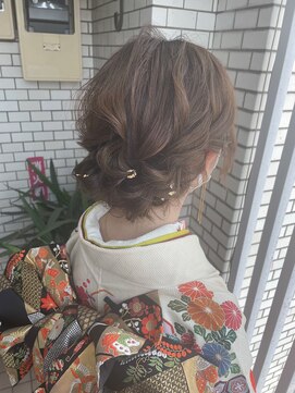 ロカット サロン(Roquat Salon) 訪問着 お呼ばれ アップスタイル【アレンジ ヘアセット 立川】