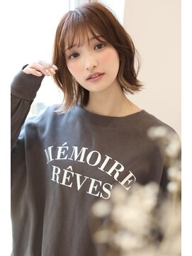 ルーブル(Louvre) 【Louvre】小顔ヘア/アッシュカラー/外ハネボブ/大人ボブ/岐阜駅