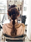 【高間香鈴】結婚式編みおろしヘアセット