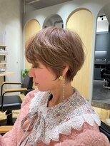 ジアン(GIEN) 高畑充希風ショート/似合わせショート/ピンクカラー@高岡