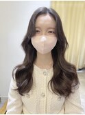 韓国くびれロング レイヤーオルチャン小顔前髪 艶髪