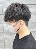 ツイストスパイラルパーマツイストパーマメンズパーマ刈り上げ