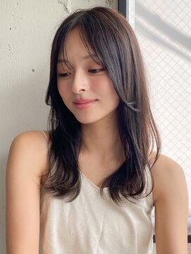 エトラ 渋谷店(etora) 前髪 アンブレラカラー こなれミディ イメチェン ウェーブパーマ